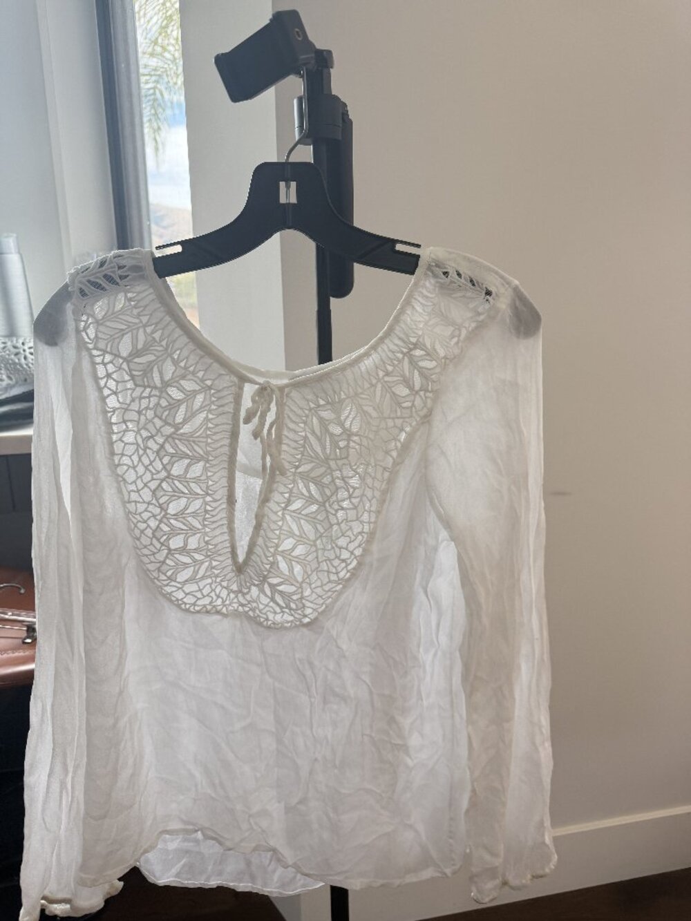 Women's White Top - Chelsea Flower